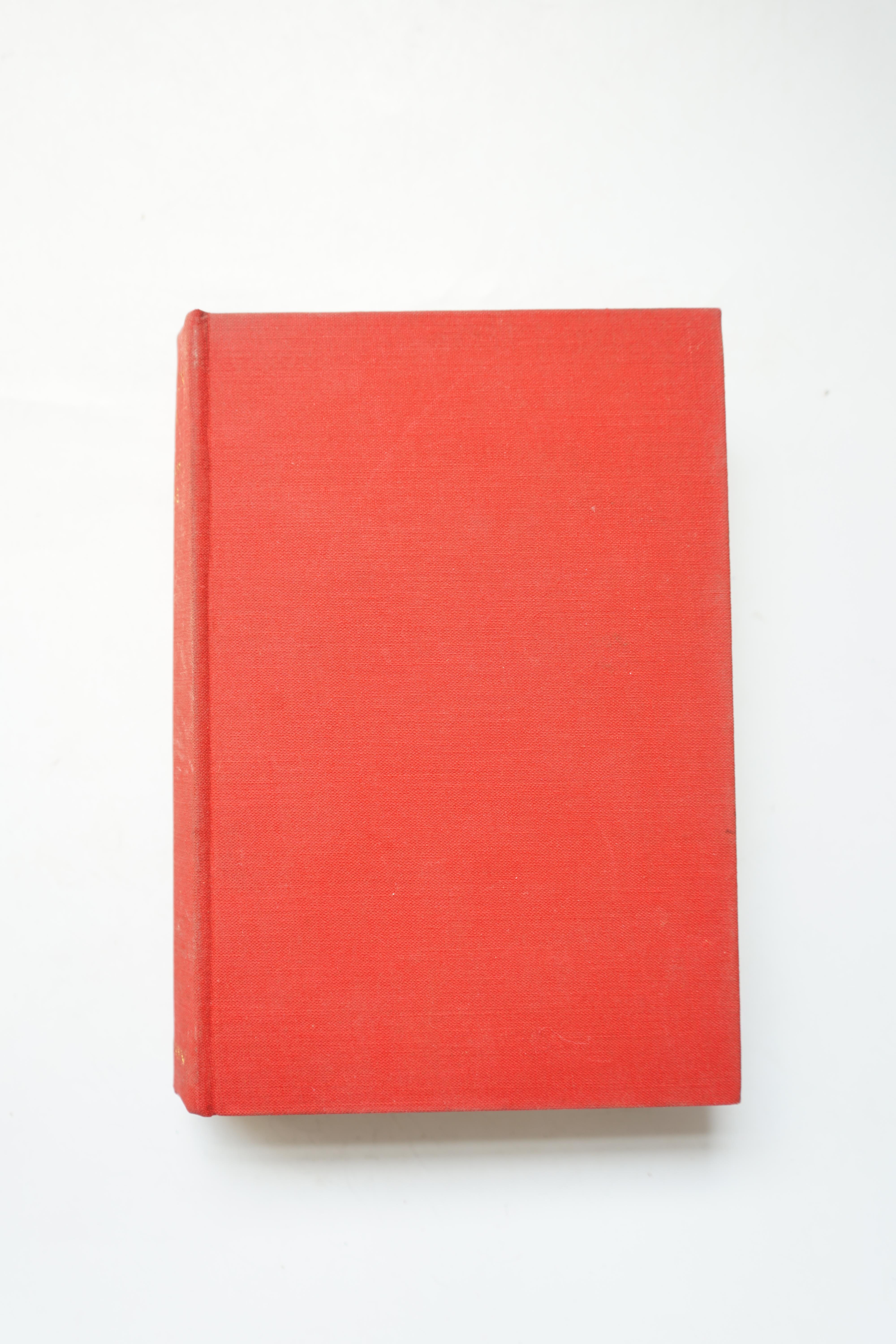 Greene, Graham - Brighton Rock, 1st English edition, 8vo, original red cloth, with some toning to margins and endpapers, (as often), closed tear to margin of pp, 343 and 359, William Heinemann Ltd., London, 1938.